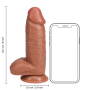 Dildo Caramel Extra Thick  with Balls 8" / 20,3 cm