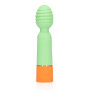 Ribbed Mini Vibrator with USB Charger - Spring Sage