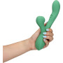 Pulse Wave and Tongue Flickering Rabbit Vibrator - Blue Grass