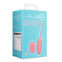 Ultra Soft Silicone Egg Vibrator with Remote Control - Pink Arabesque