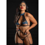 Halter bra set with garter
