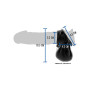 Anello per pene con testicoli ToyJoy Black