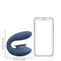 Twitch 3 - Rechargeable Vibrator and Suction - Blue/Grey