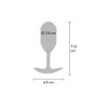 Plug anale con peso 137 gr ToyJoy Buttocks