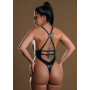 Bodysuit sexy reggiseno con zip effetto wetlook Daring Intimates