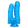 Fallo realistico jelly doppio con ventosa Caino e Abele Toyz4Lovers