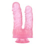Dildo doppio realistico jelly con ventosa Toys4Lovers 17,5 cm
