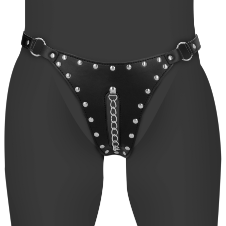 Perizoma erotico con dettaglio a catena Chastity Thong