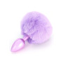Plug in metallo liscio con coda Bunnytail Toyjoy