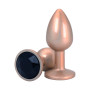 Tappo Anale Plug Con Gemma Oro
