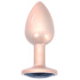 Tappo Anale Plug Con Gemma Oro