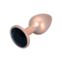 Tappo Anale Plug Con Gemma Oro