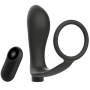ADDICTED TOYS - Anello Per Pene con Telecomando Plug Anale Ricaricabile Nero