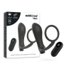ADDICTED TOYS - Anello Per Pene con Telecomando Plug Anale Ricaricabile Nero