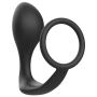 Addicted Toys - Anal Plug With Cock RIng Black