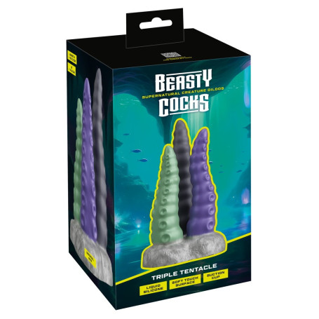 Dildo monster Triple Tentacle