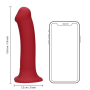Vibratore in silicone fallo vibrante Large Loveline