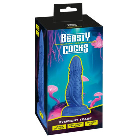 Fallo monster in silicone con ventosa Symbiont Tease blu