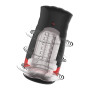 Masturbatore per pene vibrante ricaricabile Fusion X Quantum Hidden Desire