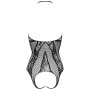 Body in pizzo nero intimo sexy con cavallo aperto kotek