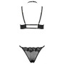 Lingerie erotica per lei set 2 pz reggeiseno e perizoma in pizzo kotek