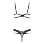 Intimo donna set 2 pz reggisseno con ferretto e tanga sexy kotek