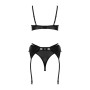 Set intimo erotico in simil pelle set 3 pz kotek