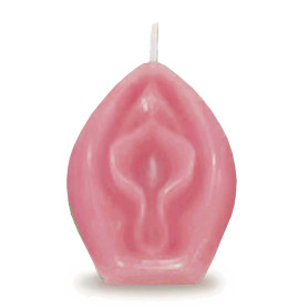 Candela erotica a forma di vagina profumo intenso di vaniglia Eden's Candle