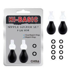 Succhia capezzoli con 8 O-ring intercambiabili chisa novelties