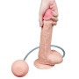 Dildo extreme xxl scquirtante flessibile con testicoli lovetoy