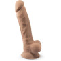 Realistic phallus with suction cup Model 1 17.5 cm