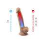 Realistic phallus with suction cup Model 1 17.5 cm