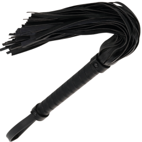 Frusta bondage nera in pelle accessorio fetish darkness