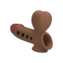 Guaina indossabbile prolunga pene in silicone gonfiabile pretty love