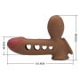 Guaina indossabbile prolunga pene in silicone gonfiabile pretty love