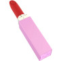 Rossetto vibrante in silicone ricaricabile con tre punte intercambiabili xacoon