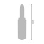 Rossetto vibrante in silicone ricaricabile con tre punte intercambiabili xocoon