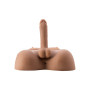 Masturbatore busto realistico con dildo e ano penetrabile dude,fuck me