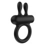 Anello fallico vibrante con stimolatore per clitoride in silicone per coppie hidden desire