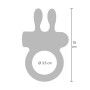 Anello fallico vibrante con stimolatore per clitoride in silicone per coppie hidden desire