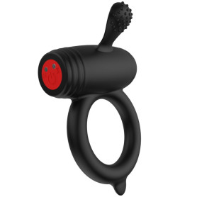 Anello fallico in silicone multivelocità stimola il clitoride hidden desire