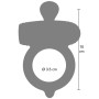 Anello fallico in silicone multivelocità stimola il clitoride hidden desire