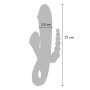 vibratore rabbit tripla stimolazione in silicone toyjoy