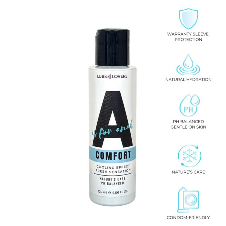 Lubrificante anale a base d'acqua effetto freddo Confort lube4lovers
