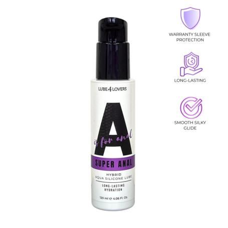 Lubrificante intimo anale ibrido silky glide lube4lovers 120 ml