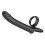 Pene vibrante indossabile stimolatore vaginale anale in silicone pretty love