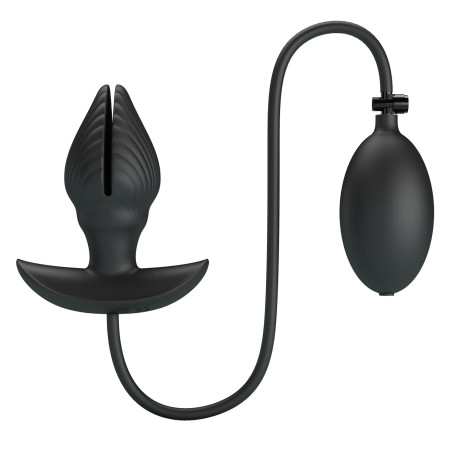 Vibratore anale in silicone ricaricabile con pompa baile