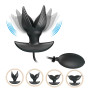 Vibratore anale in silicone ricaricabile con pompa baile