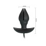Vibratore anale in silicone ricaricabile con pompa baile
