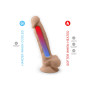 Dildo in silicone con testicoli super realistico con telecomando silexd